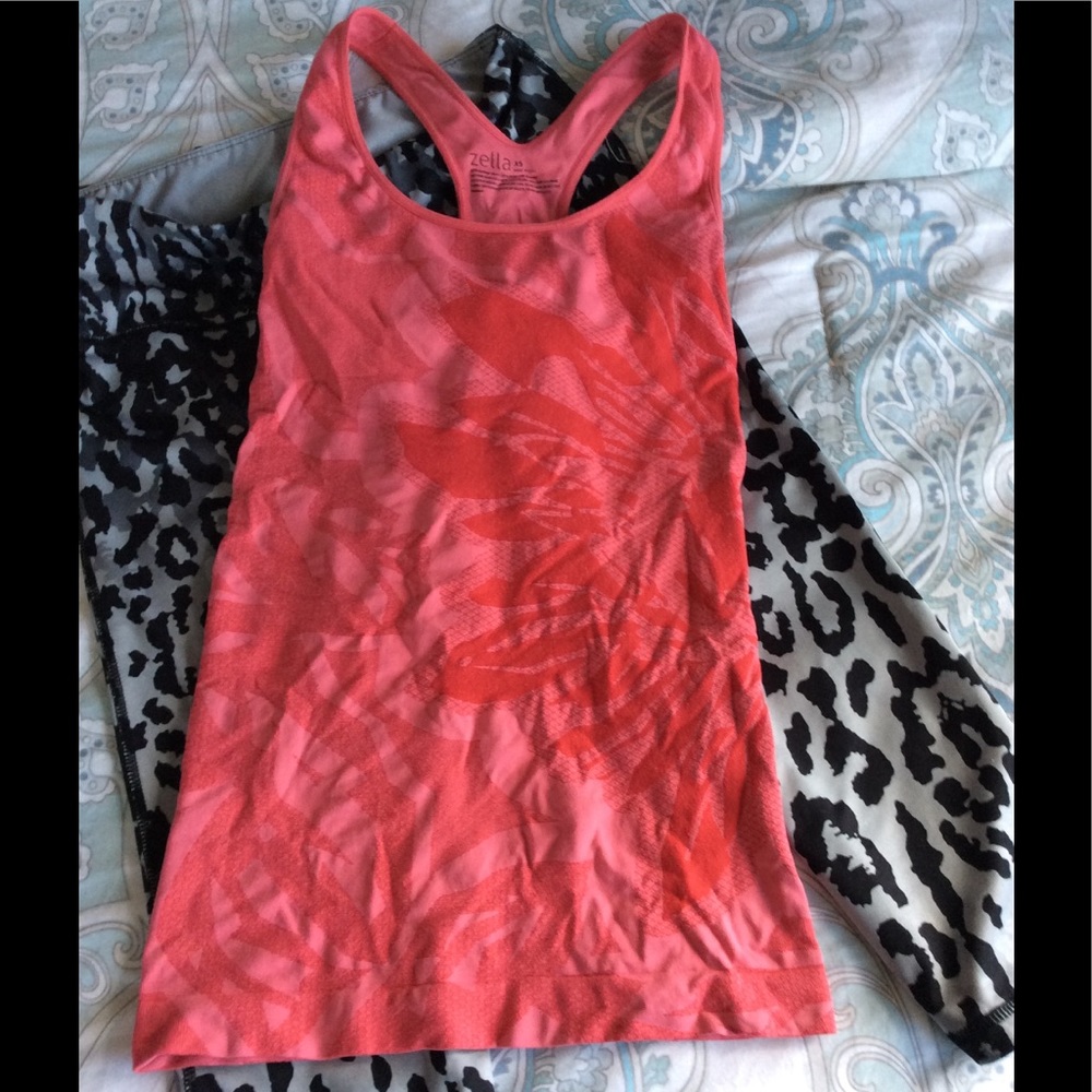 ZELLA pink fitted workout tank